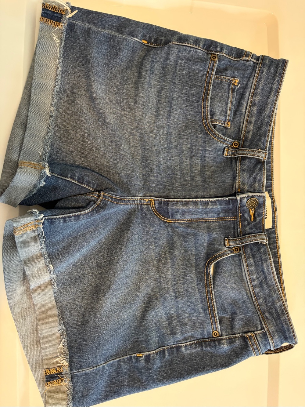 Sonoma Light Blue Denim Shorts with Frayed Hem